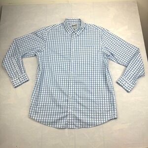 Duluth Trading Co. Shirt‎ Mens Large Tall Multi Plaid Relaxed Collared Button Up